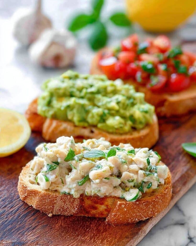 Lemon Cannellini Bean Bruschetta Recipe