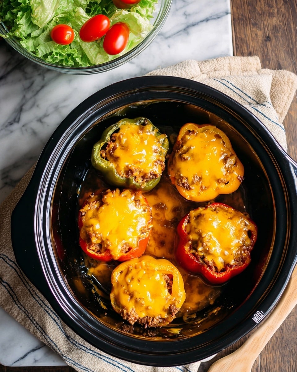 Slow Cooker Taco Stuffed Peppers Recipe
