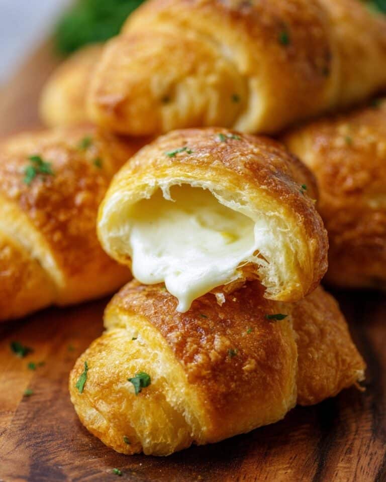 Cheese Stuffed Crescent Rolls in Air Fryer Recipe