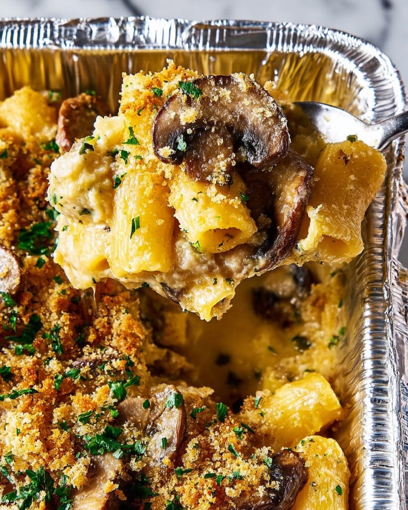 Mini Mushroom Pasta Bakes Recipe