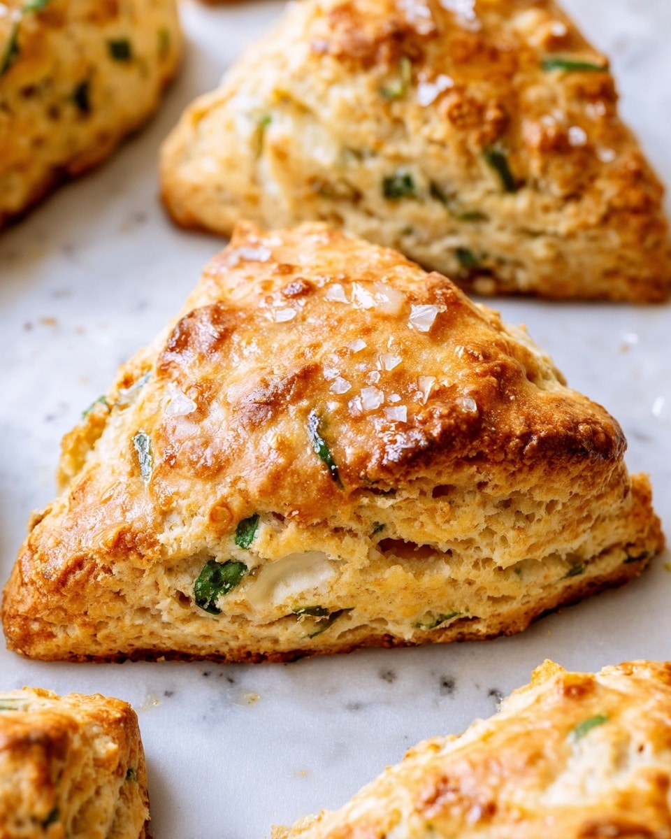 Shallot, Jalapeño, Goat Cheese, and Honey Scones Recipe